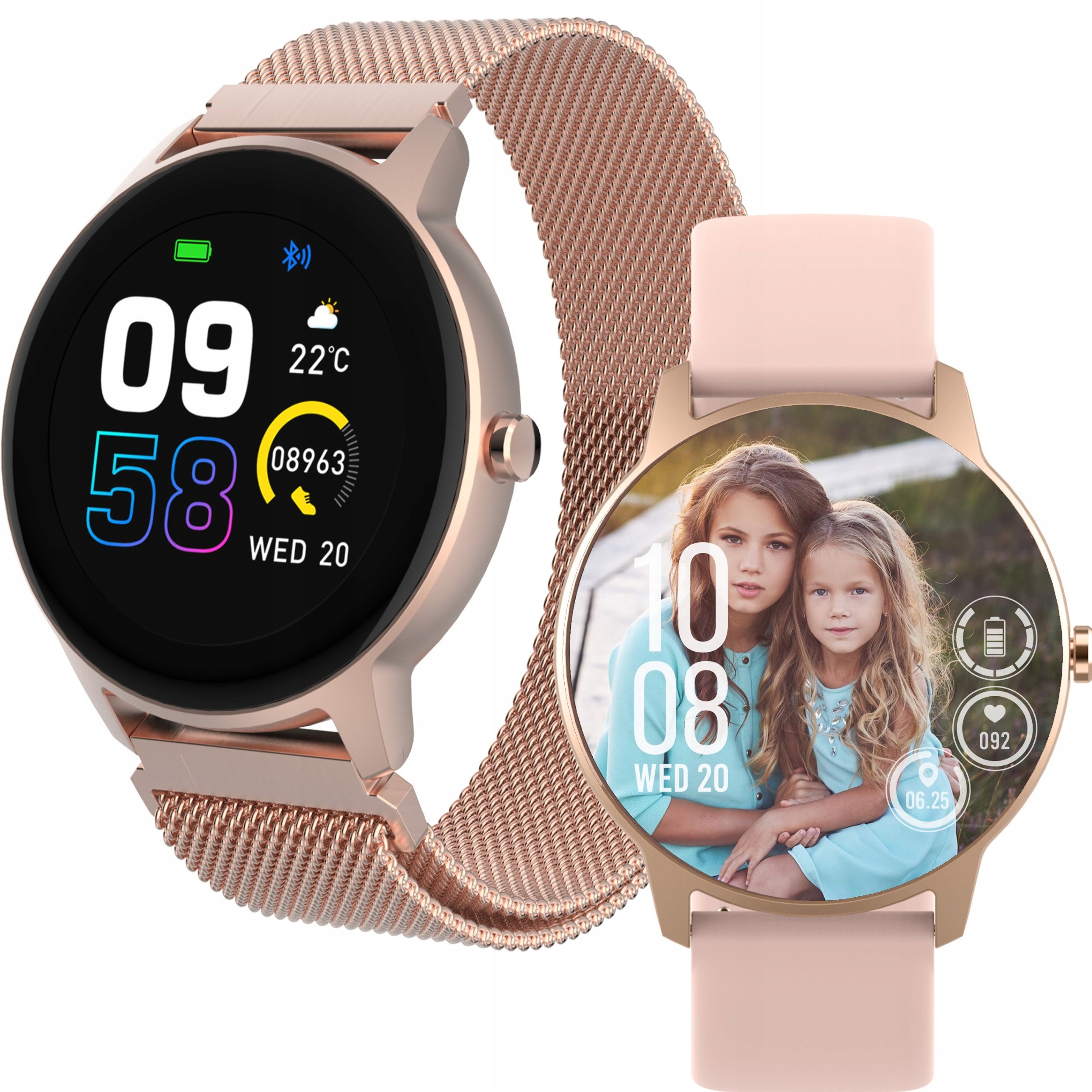 Inteligentné hodinky Forever Forevive 2 Slim SB-325 złoty